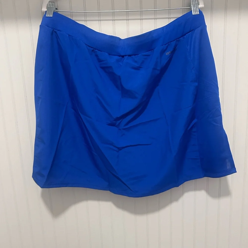Adidas Royal Blue Skort with White Trim - Picture 4 of 4